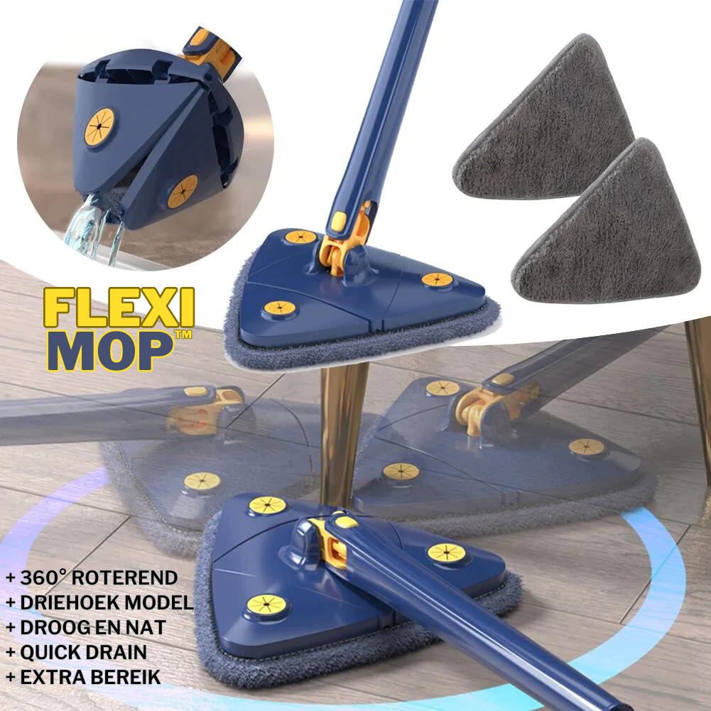 FlexiMop™ | Alles-in-1 360° Vloermop + 3 GRATIS microvezel doeken