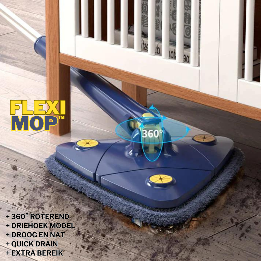 FlexiMop™ | Alles-in-1 360° Vloermop + 3 GRATIS microvezel doeken