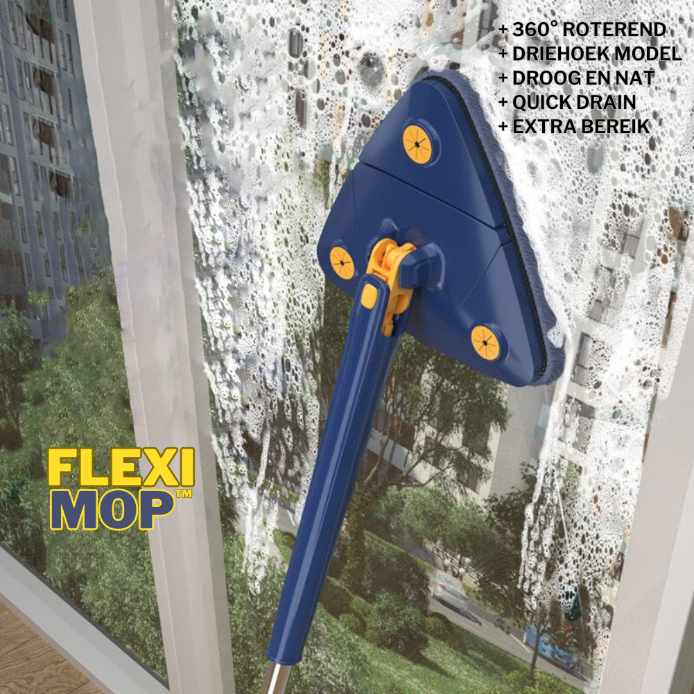 FlexiMop™ | Alles-in-1 360° Vloermop + 3 GRATIS microvezel doeken