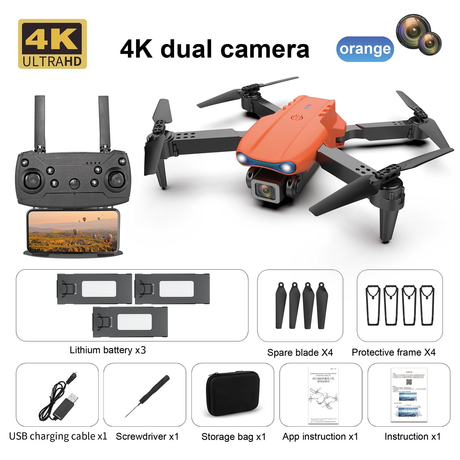 MiniDrone 4K Pro™ | De Ultracompacte 4K Mini Drone + 3 GRATIS Batterijen