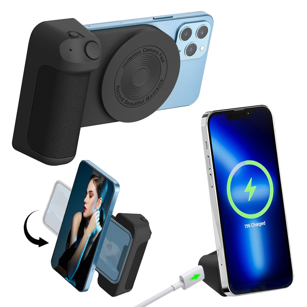 MagGrip PRO | Dé 3-in-1 Magnetische Camera Grip voor elke Smartphone