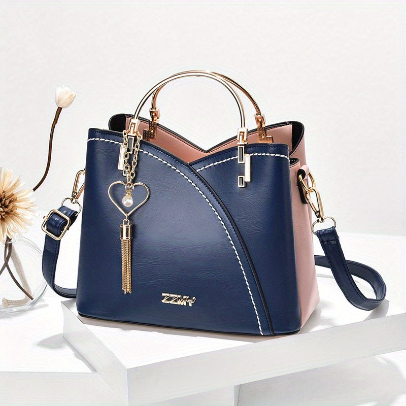 Zora™ | Trendy Color Block Handtas