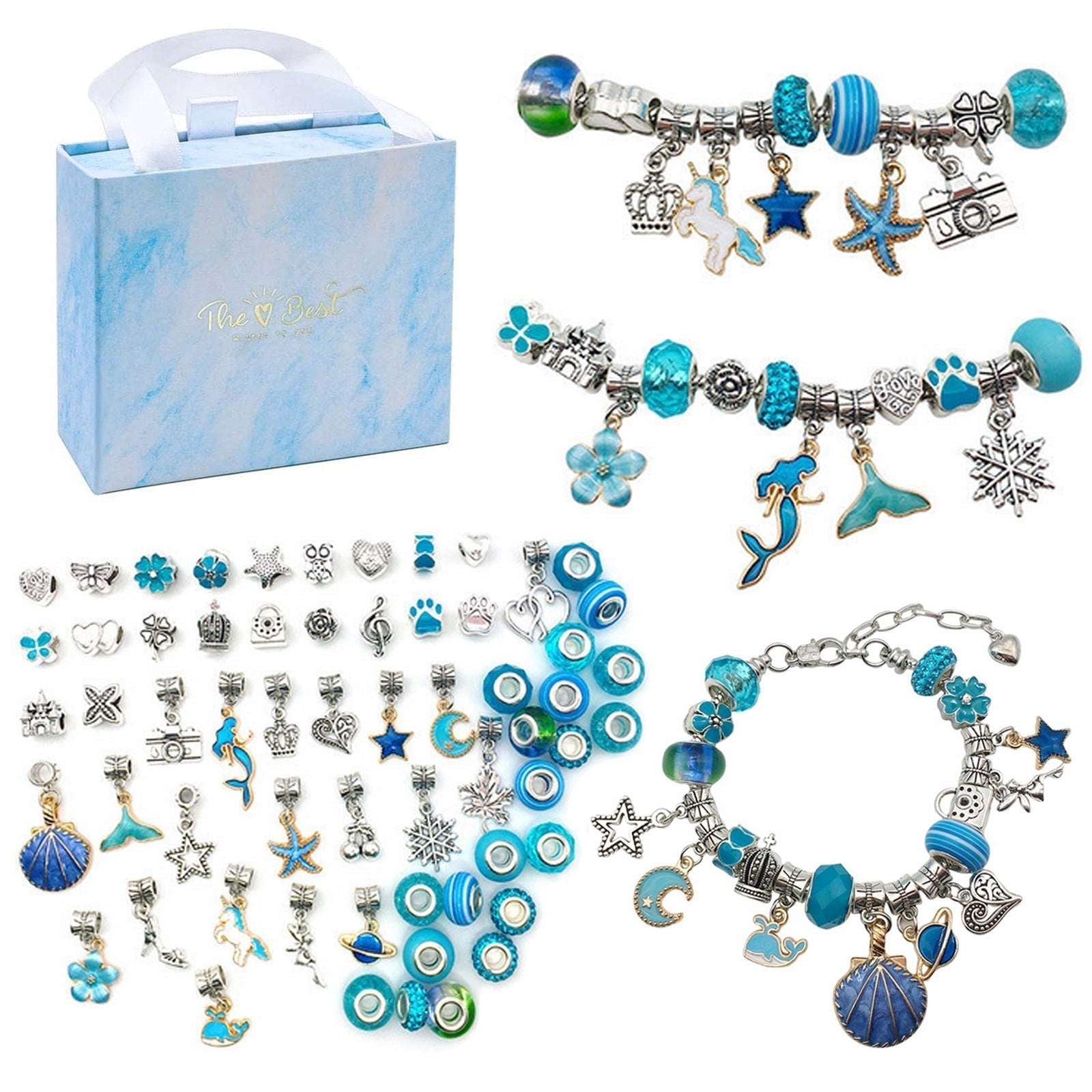 Charming™ - Creëer Unieke Bedelarmbanden met deze 63-delige set